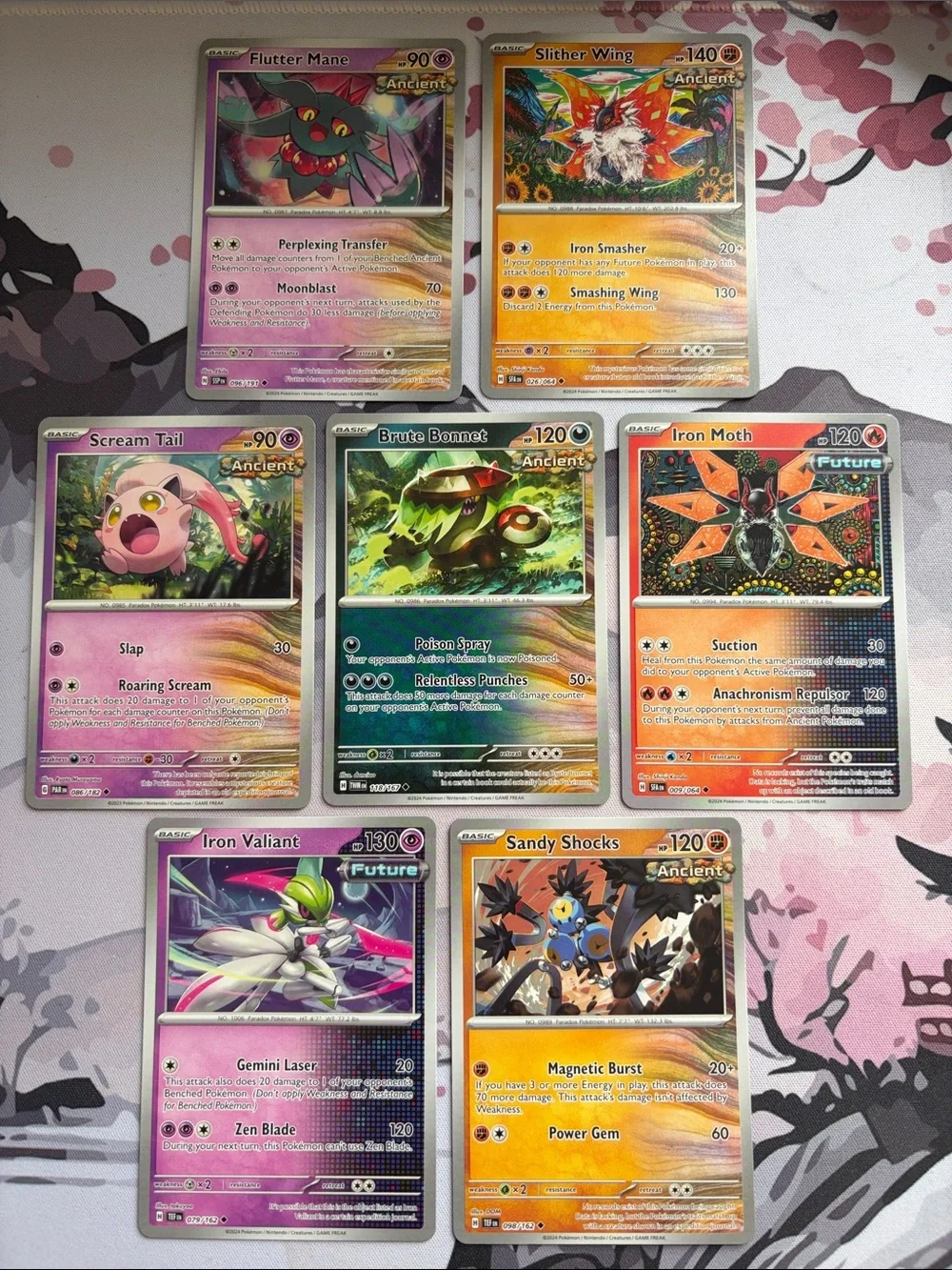 ⏳ Ancient & Future Pokémon Card Lot | Iron Valiant Flutter Mane ✨5/$25✨